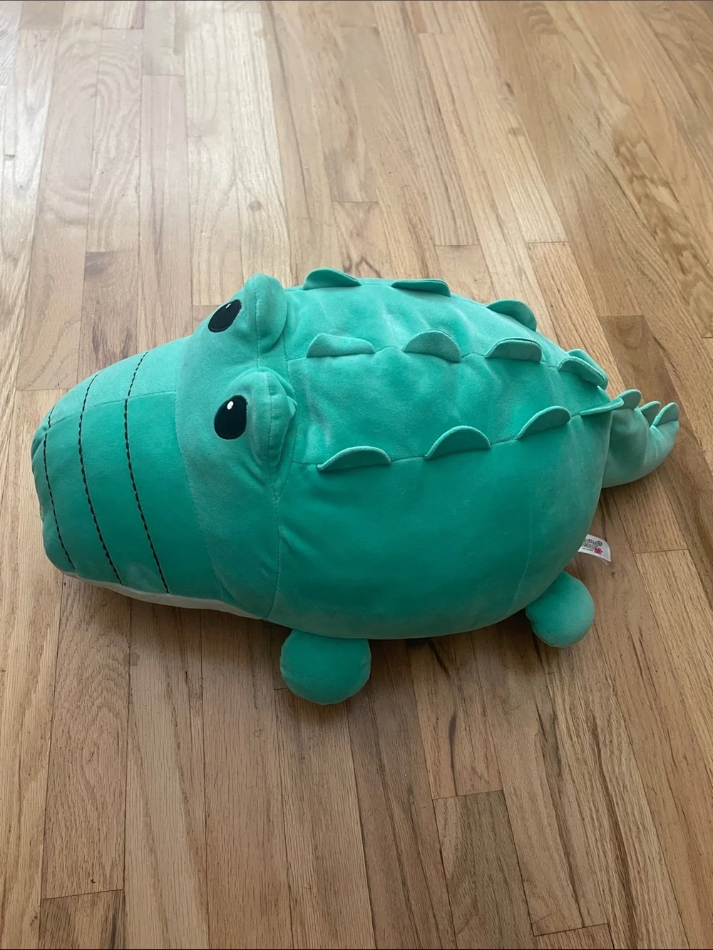 Teal Green Plush Crocodile Pillow Plush Toy - Kids Stuffed Animal